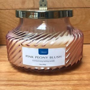 New Interiors by Design 14 oz candle in Pink Peony Blush